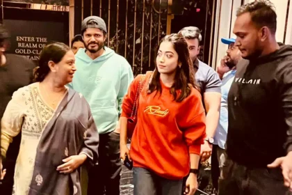 Rashmika Mandanna Spotted Watching Pushpa 2 with Vijay Deverakonda’s Family in Hyderabad